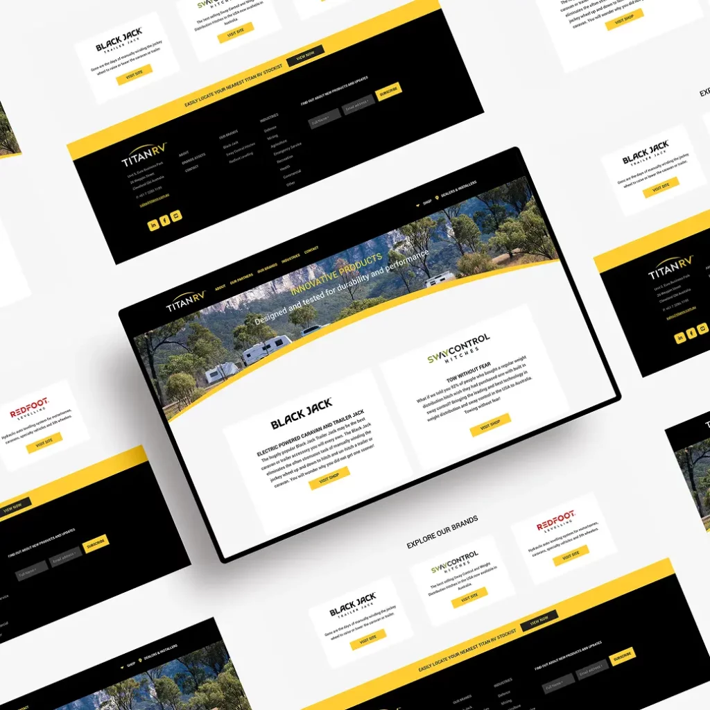TitanRV website preview grid
