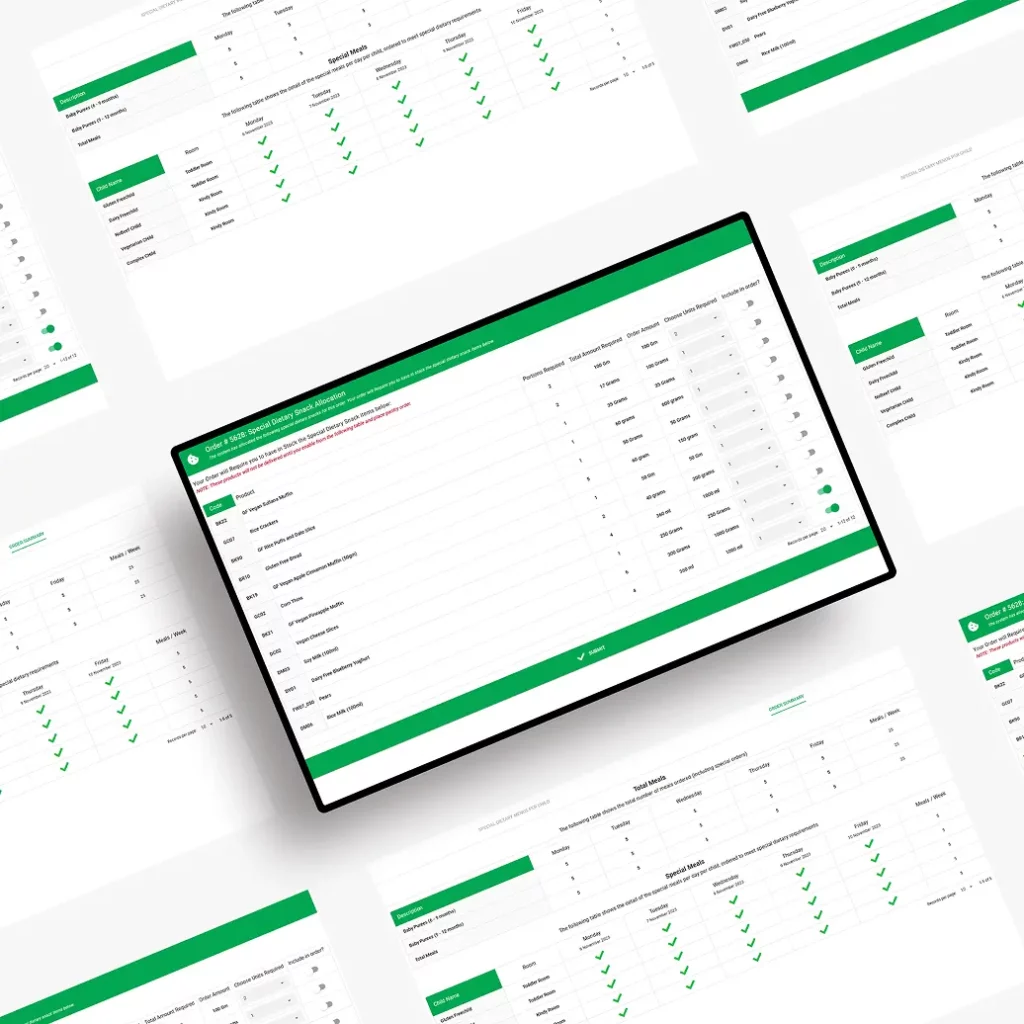 The Wellbeing Food Company platform preview grid